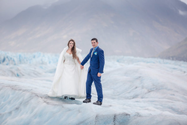 Alaska Destination Wedding: Alicia & Timothy at the Knik Glacier