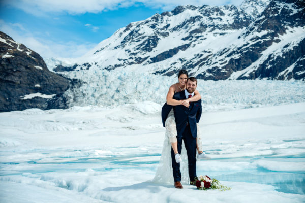 Alaska Destination Wedding: Maci & Lucas at the Colony Glacier