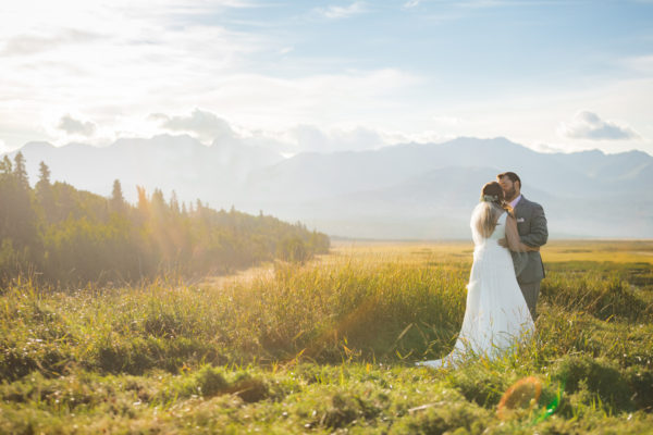 Alaska Destination Wedding: Jessa & Taylor - A Sunrise First Look in Anchorage